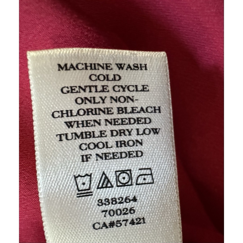 Ann Taylor Top Blouse Sleeveless Women's Size Large Red EUC - Picture 7 of 7